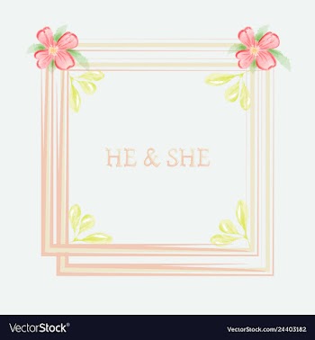 Wedding invitation floral card with vector image