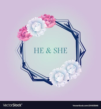 Wedding invitation floral card with vector image