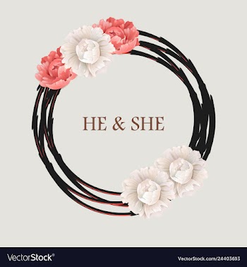Wedding invitation floral card with vector image