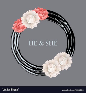 Wedding invitation floral card with vector image
