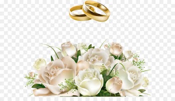 Wedding invitation Flower bouquet - Bride holding roses flower ring 