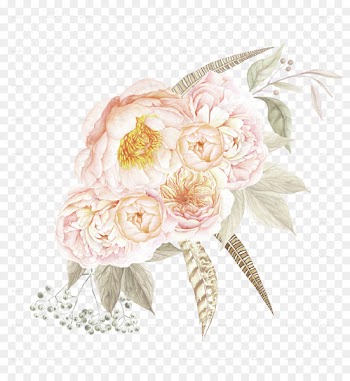 Wedding invitation Flower bouquet Photography Wreath - watercolor rose 