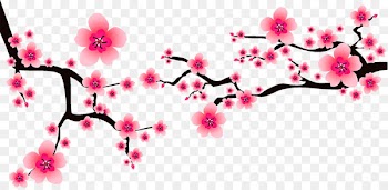 Wedding invitation Flower Cherry blossom - Peach corner decoration 
