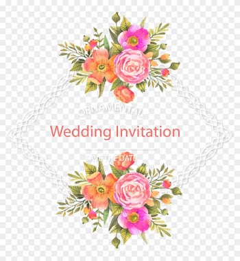 Wedding Invitation Flower Download - Flower Vector Free Download