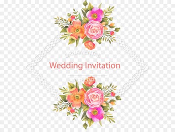 Wedding invitation Flower Download - Fresh and beautiful flower border 