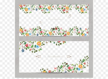 Wedding invitation Flower Euclidean vector Greeting card - 2 Cartoon Flower Vector Butterfly Invitation Card 