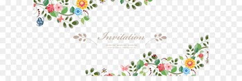 Wedding invitation Flower Euclidean vector - Vector fresh flowers border material 
