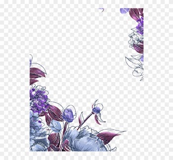 Wedding Invitation Flower Floral Design Birthday Save - Purple Flower Border Png