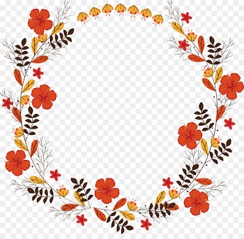Wedding invitation Flower Garland Euclidean vector - Lovely little red flower wreath 
