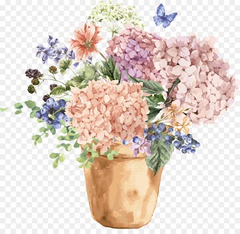 Wedding invitation Flower Greeting & Note Cards Hydrangea Illustration - Flowers blooming in spring 