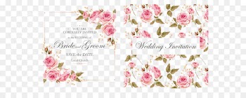 Wedding invitation Flower - Rose invitations 