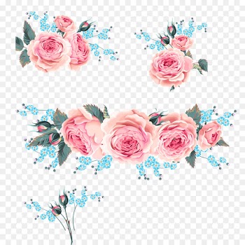 Wedding invitation Flower Rose - Pink Roses,orchid 