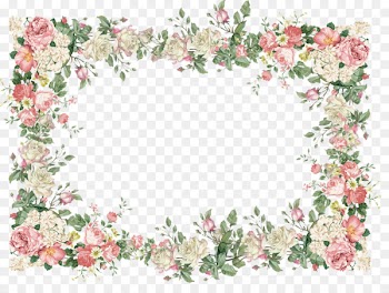 Wedding invitation Flower Rose Vintage Clip art - Floral Frame PNG File 