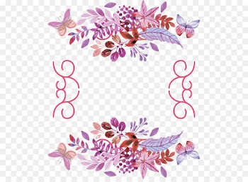 Wedding invitation Flower Vintage clothing - Vector Hand-painted flowers border 