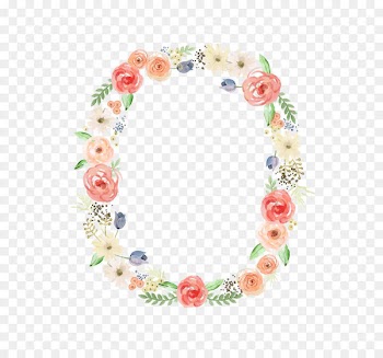 Wedding invitation Flower Watercolor painting Clip art - Flower Ring 