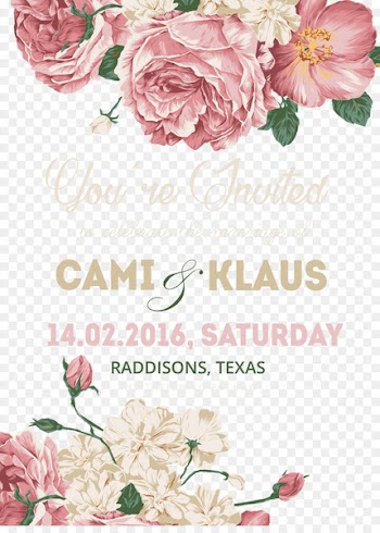 Wedding invitation Flower - Wedding Invitations png template material 