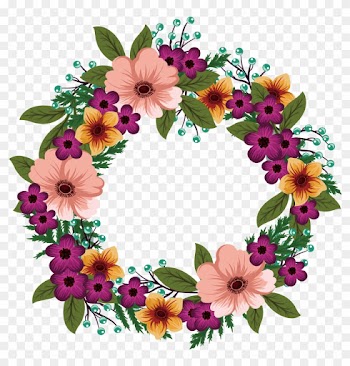Wedding Invitation Flower Wreath - Flower Wreath Transparent Png