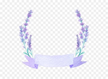 Wedding invitation French lavender Watercolor painting Flower - Beautiful lavender 