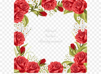 Wedding invitation Garden roses Flower - Flowers invitations vector 