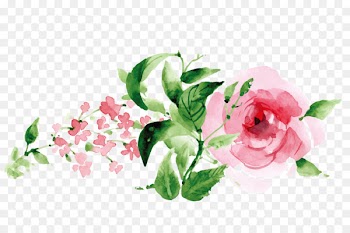 Wedding invitation - Hand painted plant flowers 