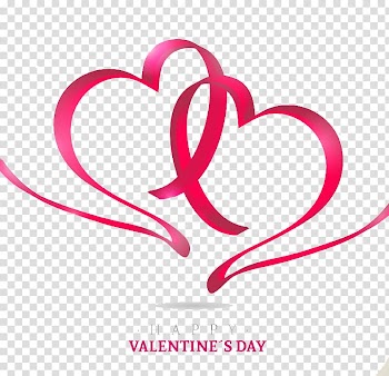Wedding invitation Heart Euclidean , Creative double heart ribbon halo background material, Valentines Day poster transparent background PNG clipart