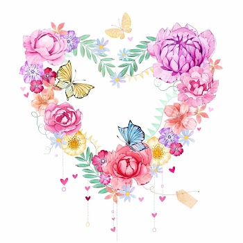 Wedding invitation Heart Poetry Greeting & Note Cards, watercolor flowers transparent background PNG clipart