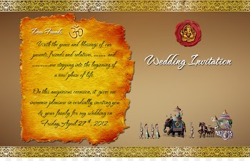 Wedding invitation Hindu wedding Template Hinduism - invitation 