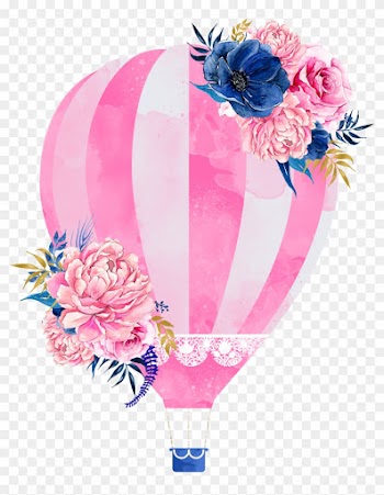 Wedding Invitation Hot Air Balloon Clip Art - Hot Air Balloon Drawing