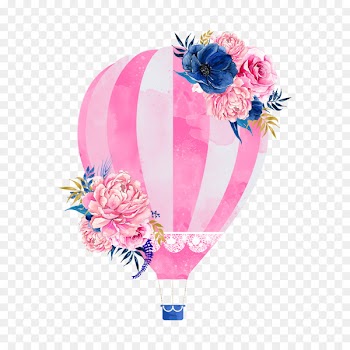 Wedding invitation Hot air balloon Clip art - Pink hot air balloon 