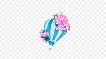 Wedding invitation Hot air balloon Paper Baby shower - Blue Fresh Hot Air Balloon Decorative Patterns 