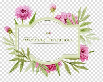 Wedding invitation illustration, Wedding invitation Flower Greeting card, Flowers Wedding Invitations transparent background PNG clipart