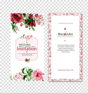Wedding invitation illustration, Wedding invitation Watercolor painting Flower, Wedding invitations transparent background PNG clipart
