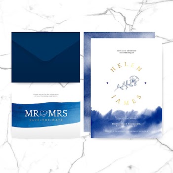Wedding invitation layout design vector | Free stock vector - 524470
