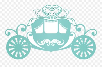Wedding invitation Logo Marriage - Vector pumpkin car 