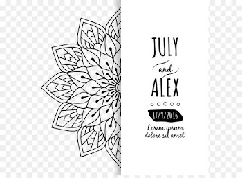 Wedding invitation Mandala Euclidean vector - Wedding Invitation Vector flower mandala 