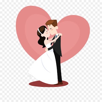 Wedding invitation Marriage Bridegroom - Vector married kiss 