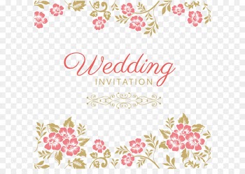 Wedding invitation Marriage Flower - Pink wedding invitations pattern 