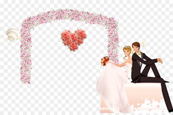 Wedding invitation Marriage Happiness Wish - Door bride and groom wedding 
