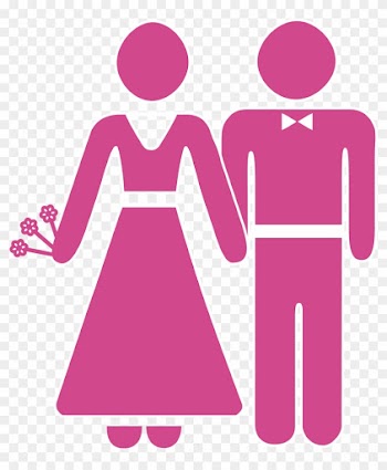 Wedding Invitation Marriage Icon - Bride And Groom Cartoon Icon