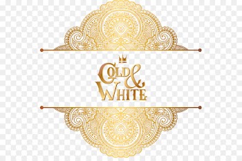Wedding invitation Ornament Gold Pattern - European border pattern golden luxury atmosphere 