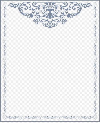 Wedding invitation Ornament Photography - Blue flower rattan frame 