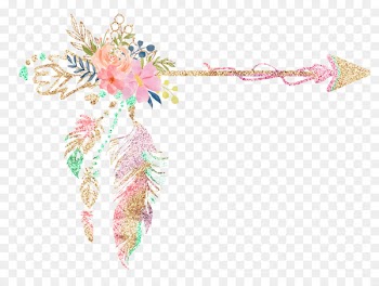 Wedding invitation Paper Clip art - Arrow boho 