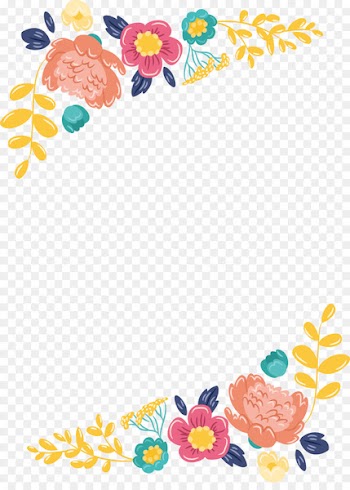 Wedding invitation Paper Convite - Lovely color flower title box 