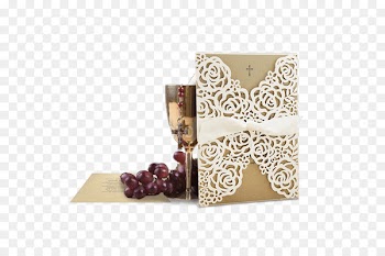 Wedding invitation Paper First Communion Convite - holy communion 