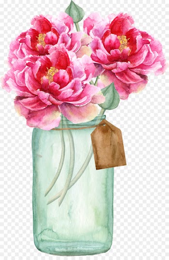 Wedding invitation Paper Flower Bridal shower - vase 