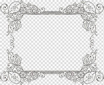 Wedding invitation Paper frame , Victorian Frame transparent background PNG clipart