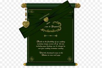 Wedding invitation Paper Green wedding Marriage - wedding card 