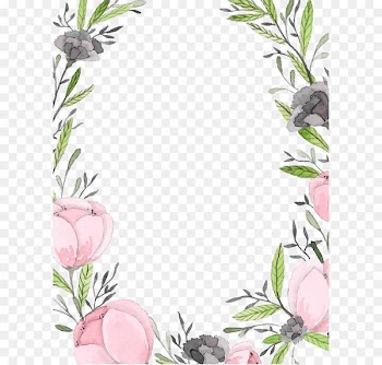 Wedding invitation Paper Letter - Hand-painted lace frame 