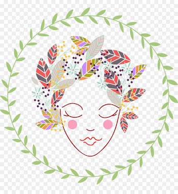 Wedding invitation Paper Rubber stamp Monogram - Hand-painted woman 