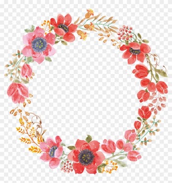 Wedding Invitation Paper Wreath Flower Garland - Flower Garland Illustration